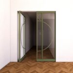 Groene stalen design taatsdeur - Robuust Maatwerk uit Limburg Nederland