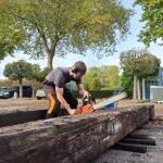 Proces foto's - Het maken van meerpalen zuilen en meerpalen banken - Robuust Maatwerk