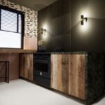 Totaalinrichting van keuken en woonkamer - barnwood - keramiek - staal - spuitwerk - ledverlichting - figuurglas - Robuust Maatwerk uit Limburg Nederland