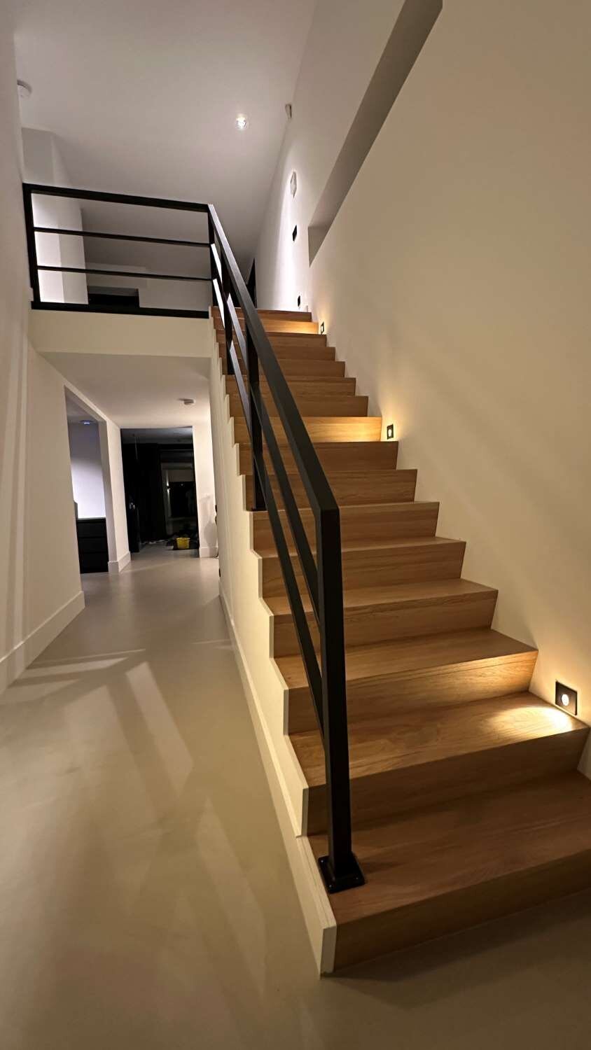 Trapleuning 2 Palen Leuning Roestvrij Staal Universeel 140x85cm Trap Rail | NL