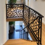 Stalen trapleuning met design balustrade