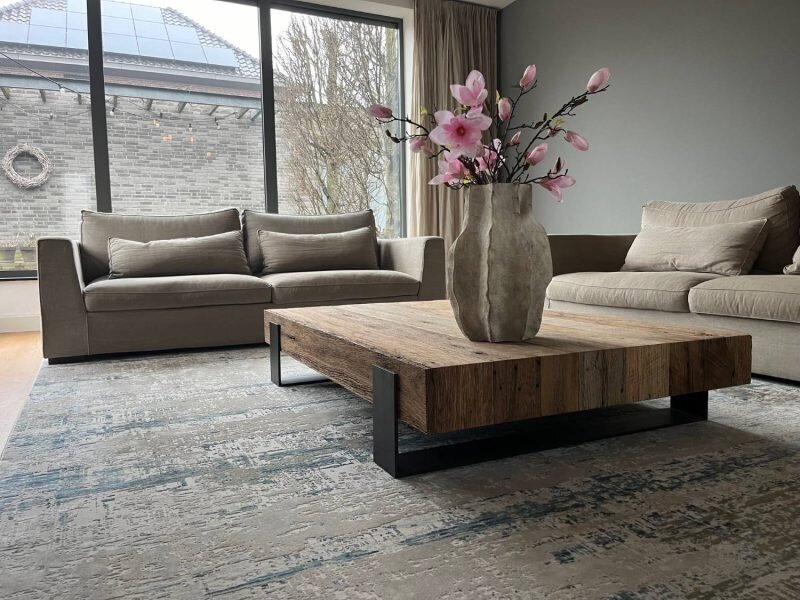 Gentle bijzettafel met teak tafelblad - Tuincentrum Schmitz